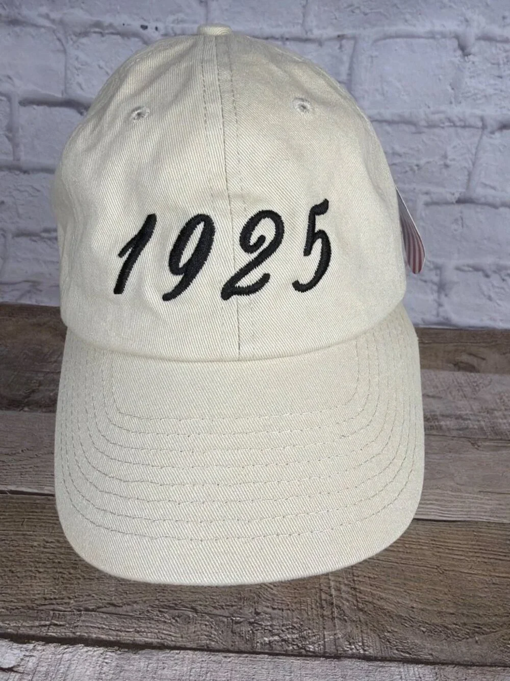 Tauck 100th Anniversary Baseball Cap Bayside Made USA Beige Cotton Travel Hat OS